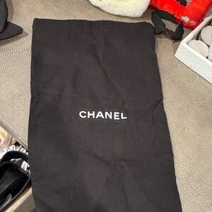 CHANEL Black Fabric Bag